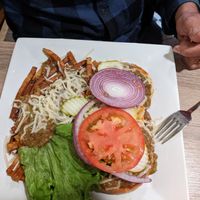 smothered burger at Golden Burro in Leadville