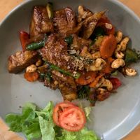 Cashew stir fry  at Vega Cafe in Vologda