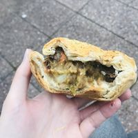 Rustic lentil pie  at The Station Patisserie in Sutherland