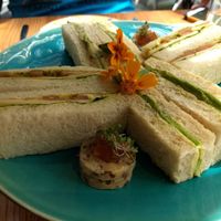 Vegan high tea #1: sandwiches at Hectors Restaurant in Auckland