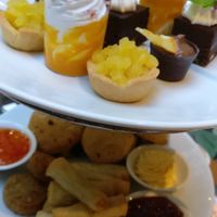 2 hot drinks per person and 3 platters to share with savoury treats and pastries. at Hectors Restaurant in Auckland