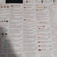 The menu at Slow Bakery in Alghero