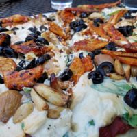 number six vegan at Pizza Research Institute in Eugene