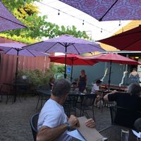 Outside Dining Area at Pizza Research Institute in Eugene