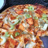 Buffalo Tofu, Celery, Blue Cheese at Pizza Research Institute in Eugene