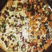 Half and half! at Pizza Research Institute in Eugene