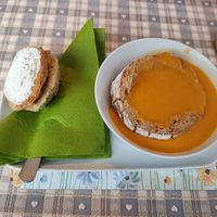 Soup in a sourdough boule at Honeymans of Bowburn in Durham
