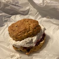 vegan fruit scone at Honeymans of Bowburn in Durham