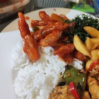 Chilli crispy vegan beef at Woks Bar and Restaurant in Brandon