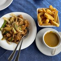 Chikn satey with ginger at Woks Bar and Restaurant in Brandon