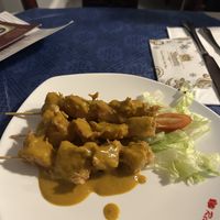 Chicken satay skewers were really nice   at Woks Bar and Restaurant in Brandon