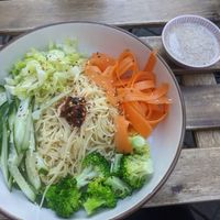 Liang Mein - Taiwanese style cold noodles with creamy seasme dressing at Bento Factory in Winchester