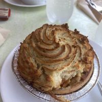 Potato topped chickpea pie  at Mountain High Pies in Wentworth Falls