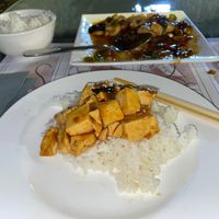 Tofu in spicy sauce. at Yuebinlou in Milan