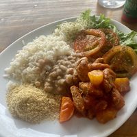 Lovely traditional lunch   at Girassol Veg in Florianopolis