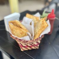 Pastel vegano   at Girassol Veg in Florianopolis