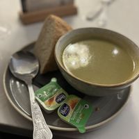 Leek & potato soup  at Gwydyr Hotel in Betws-y-coed