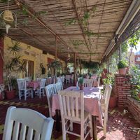 Restaurant sitting area at The Passing in Crete