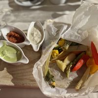 Grilled vegetables with dips   at Bio- und Wellnesshotel Stanglwirt in Going Am Wilden Kaiser