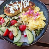 Sellerieschnitzel at Landwehr - Bräu am Turm in Rothenburg Ob Der Tauber