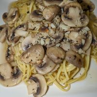 Mushroom fettucine at Simple Joy in Honolulu