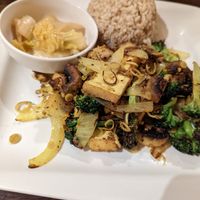 Stir fried tofu lemongrass at Simple Joy in Honolulu