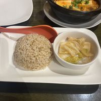 Rice and kimchi  at Simple Joy in Honolulu