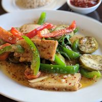 Braised eggplant at Simple Joy in Honolulu