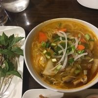 Spicy noodle soup- delicious! at Simple Joy in Honolulu