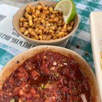 Corn nuts and salsa  at Gild in Missoula