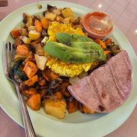 Sweet potato hash at Miss Chickpea's Cafétal in San Antonio