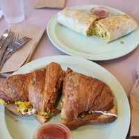 Croissant Sandwich at Miss Chickpea's Cafétal in San Antonio