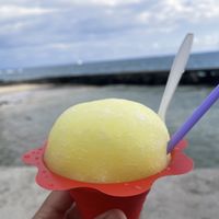Small Piña Colada  at Scandinavian Shave Ice in Kailua Kona