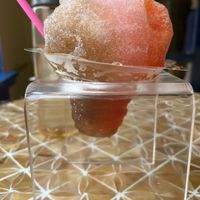 Tamarind, lychee, POG flavored ice   at Scandinavian Shave Ice in Kailua Kona