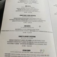 Menu 1 at Restoran Galija in Crikvenica