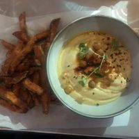 Humus with sweet potatoes  at Restoran Galija in Crikvenica