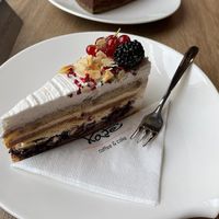 Nut cake at Kate Coffee & Cake in Gdynia