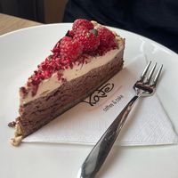 Chocolate mousse at Kate Coffee & Cake in Gdynia