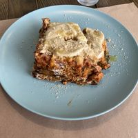 Vegan lasagna (also gluten free) at El Med Veg in Tenerife