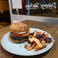Burger at El Med Veg in Tenerife