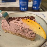 Super cheesecake at El Med Veg in Tenerife