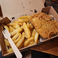 Tofish and chips - £7.95 at Athena B in Portslade