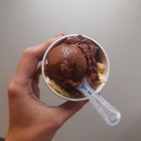 Passion fruit and pure chocolate at Luciano in Waddinxveen