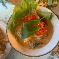 PANANG HET - sautéed mushrooms in a panang sauce at Tiger Rock in Liverpool