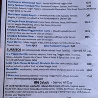 Menu   at The Fifth Dimension in San Pedro La Laguna