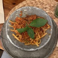Vegane Spaghetti Bolognese   at Esfigueral in Ibiza