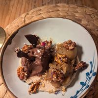 Apple cashew Dessert at Esfigueral in Ibiza