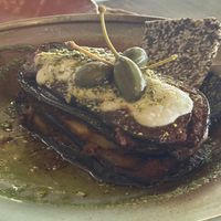 Aubergine lasagnaa  at Esfigueral in Ibiza