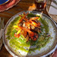 Grilled polenta and roasted carrot at Esfigueral in Ibiza