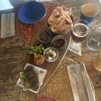 Sharing platter   at Esfigueral in Ibiza